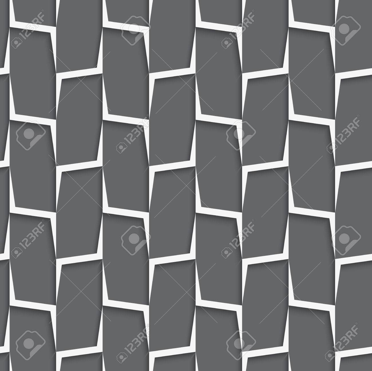 シームレスな幾何学的な背景 現代モノクロ 3 D テクスチャです 現実