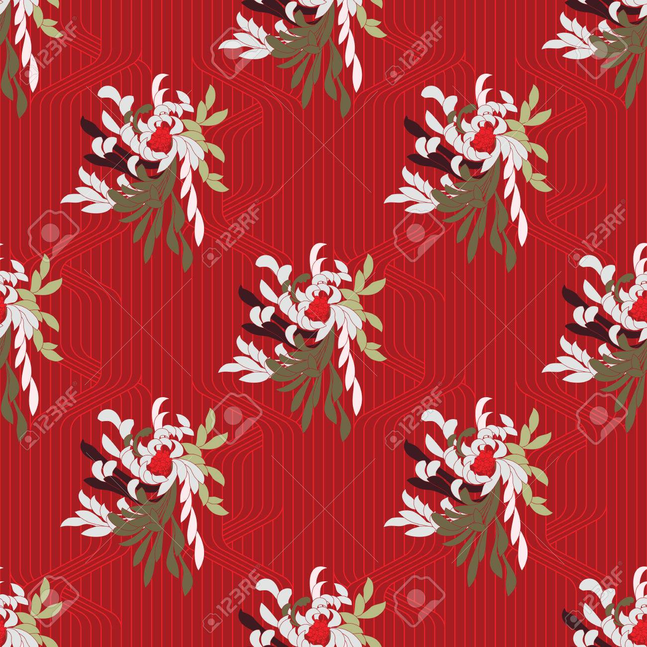 aster flower on red