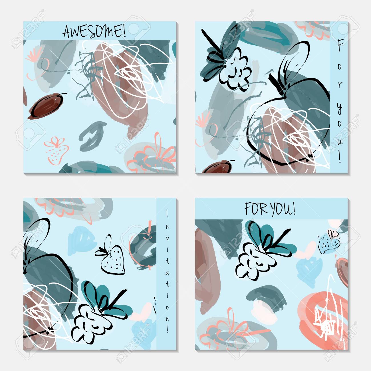 hand drawn creative invitation greeting cards invitation party card invitation party card