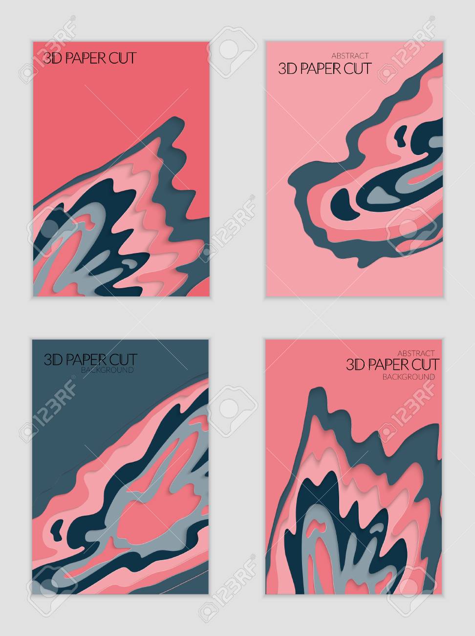 Download Abstract Banner Template With 3d Paper Cut Art Vector Paper Cut Layers Create Topography Map Concept Or Smooth Origami Paper Carving Craft Wavy Layered Material Design Paper Art Poster Royalty Free Cliparts