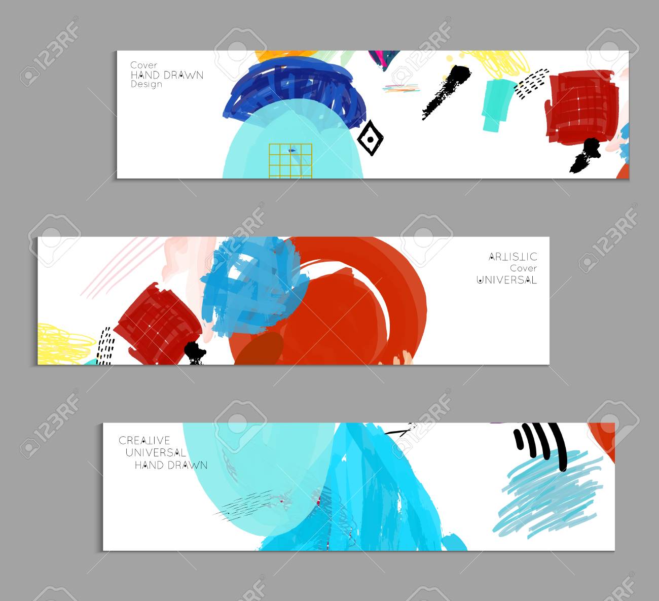 abstract universal art web header template collage made with template for photo collage