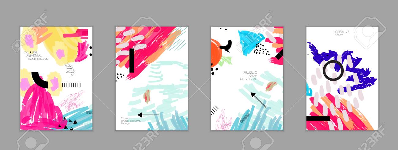 Abstrakte universelle kunst-web-header-vorlage. collage gemacht mit gekritzeln, markierung, schluchtanschlägen, schwarzen geometrischen formen, tinte gezeichnete spritzer. hell gefärbt lokalisiert auf weißer hintergrundabdeckungsschablone. - 97662786 Abstrakte universelle kunst-web-header-vorlage. collage gemacht mit gekritzeln, markierung, schluchtanschlägen, schwarzen geometrischen formen, tinte gezeichnete spritzer. hell gefärbt lokalisiert auf weißer hintergrundabdeckungsschablone. - 97662786