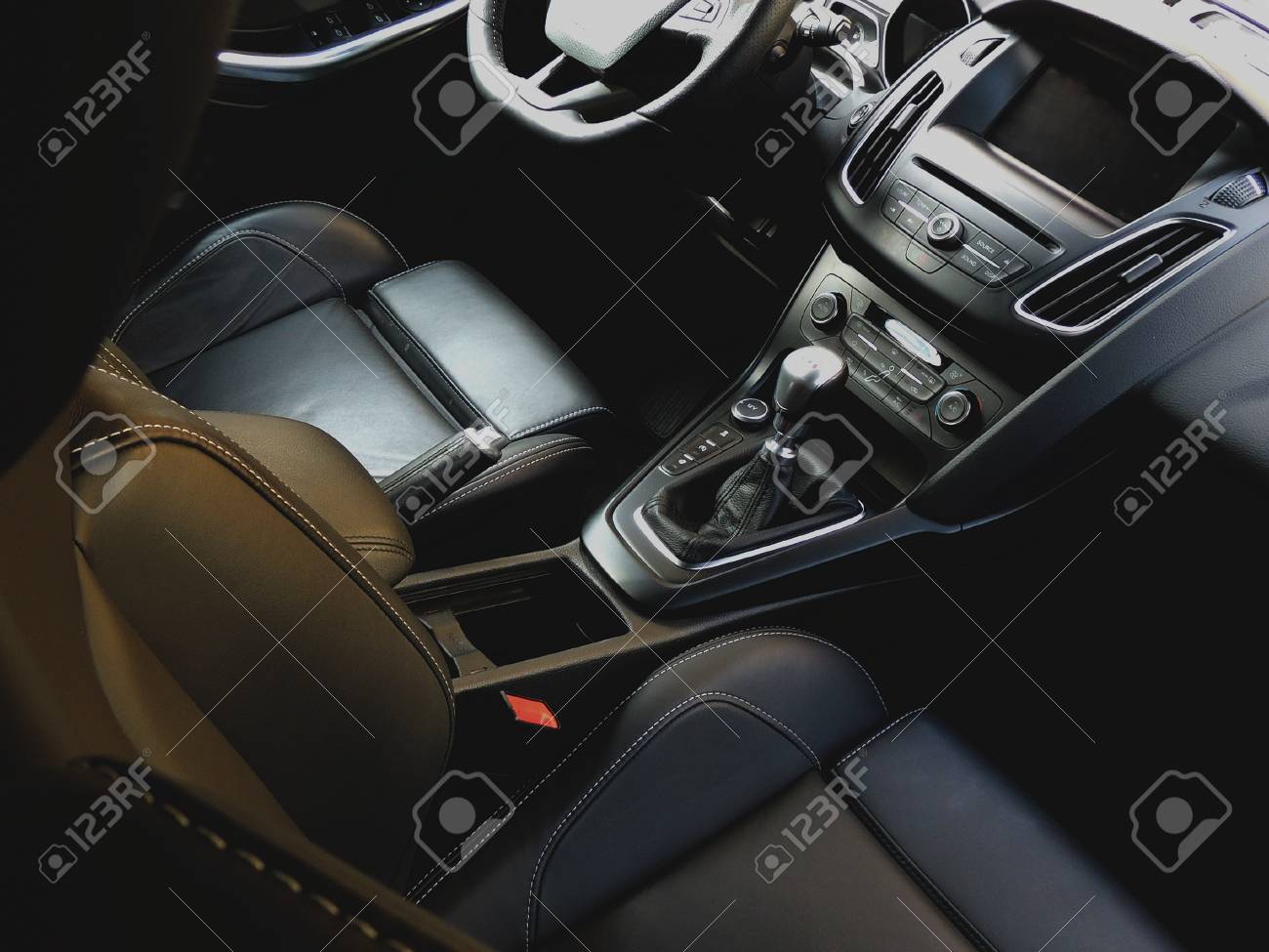 Car Leather Upholstery >> Upper View On The Premium Car Interior With Leather Upholstery Car Leather Upholstery >> Upper View On The Premium Car Interior With Leather Upholstery