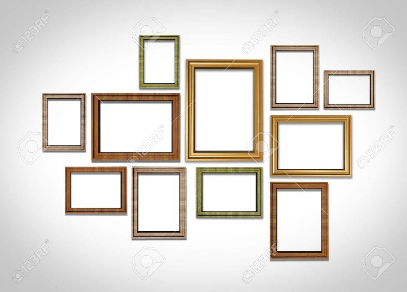 White Wall Frames picture frames on white wall stock photo, picture and royalty free White Wall Frames picture frames on white wall stock photo, picture and royalty free