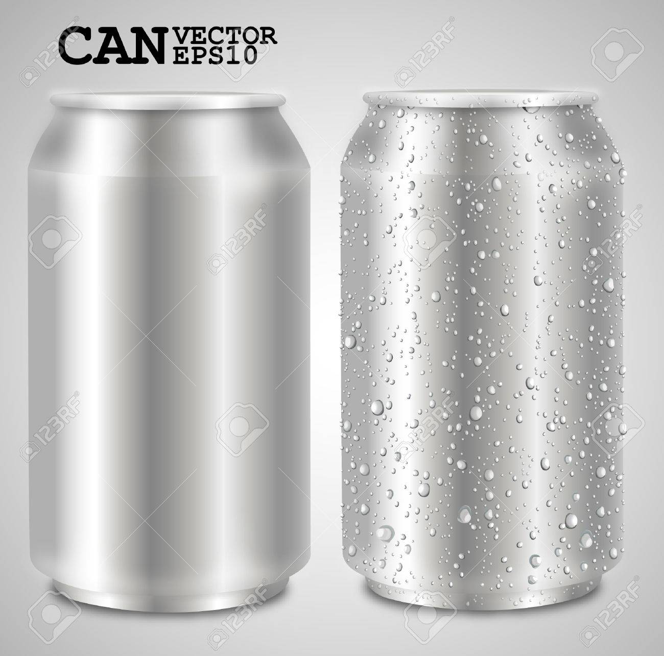 アルミ缶 白で隔離されます のイラスト素材 ベクタ Image