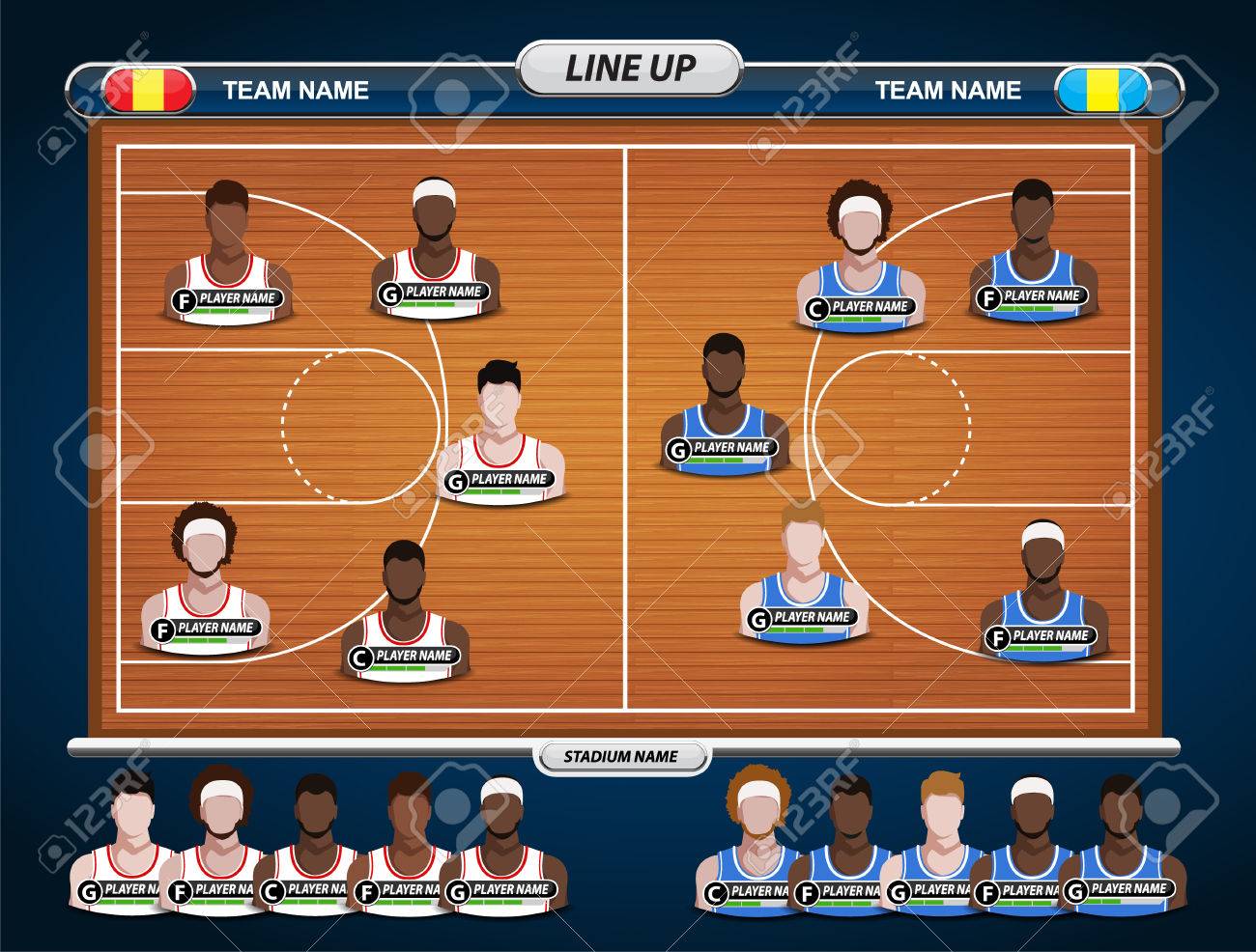 basketball lineup