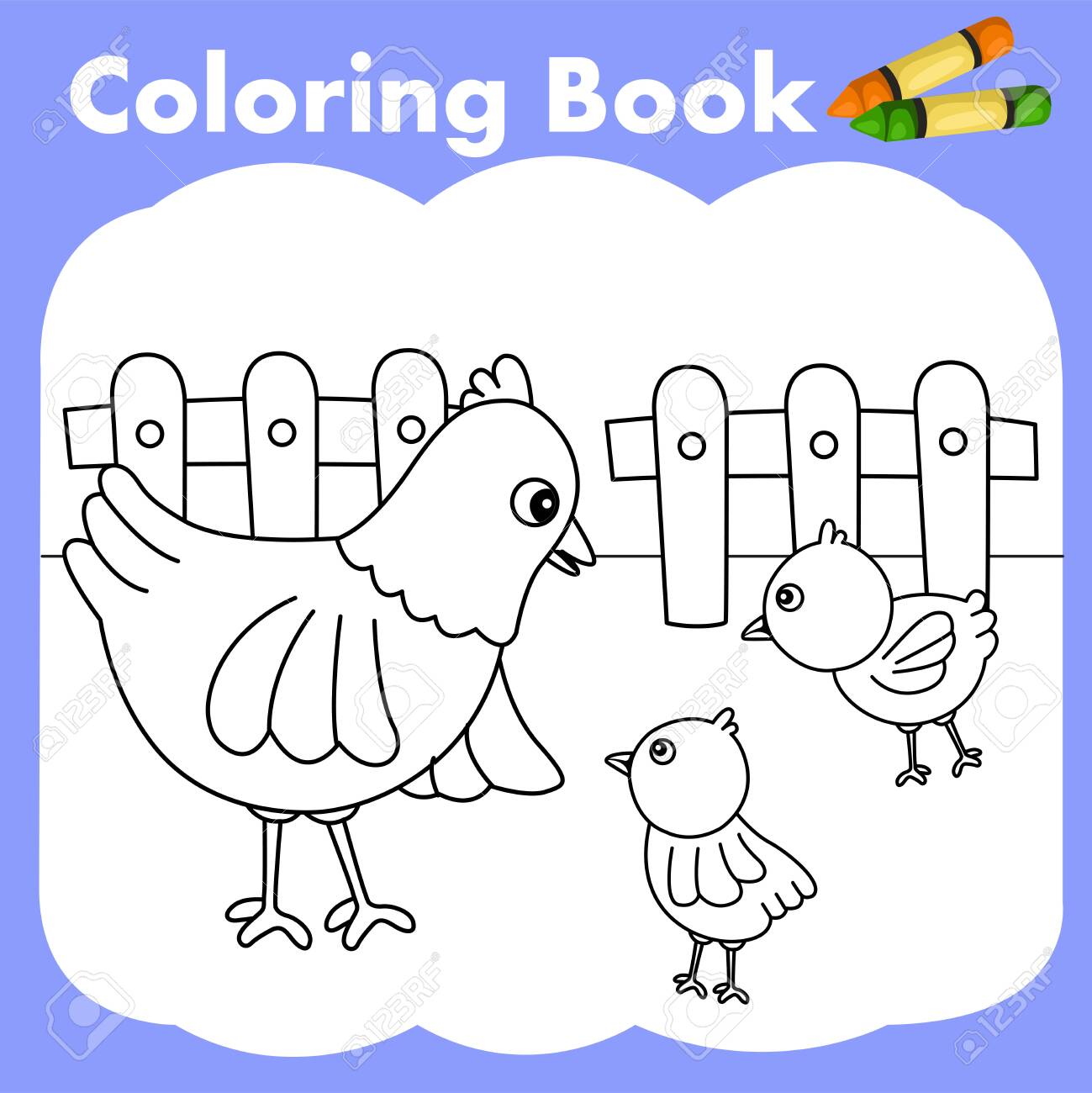 Download Illustrator Of Coloring Book For Kid One Royalty Free Cliparts Vectors And Stock Illustration Image 148871386