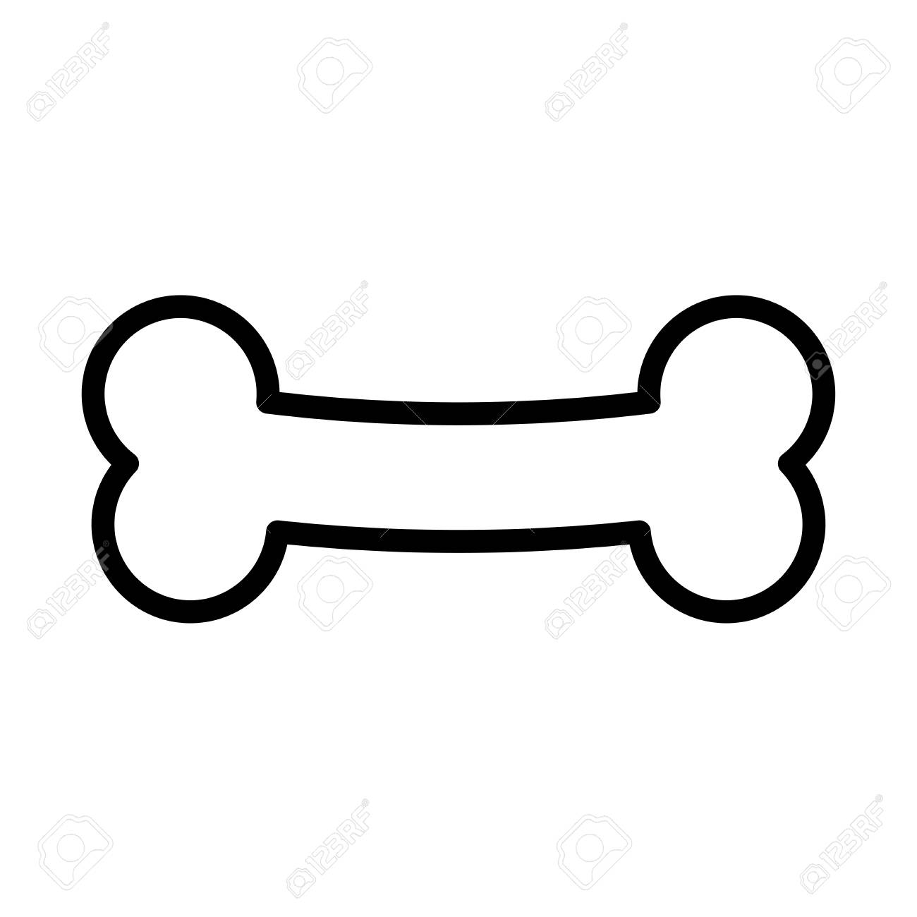 Dog Bone Icon Vector Royalty Free Cliparts Vectors And Stock Illustration Image 106452265