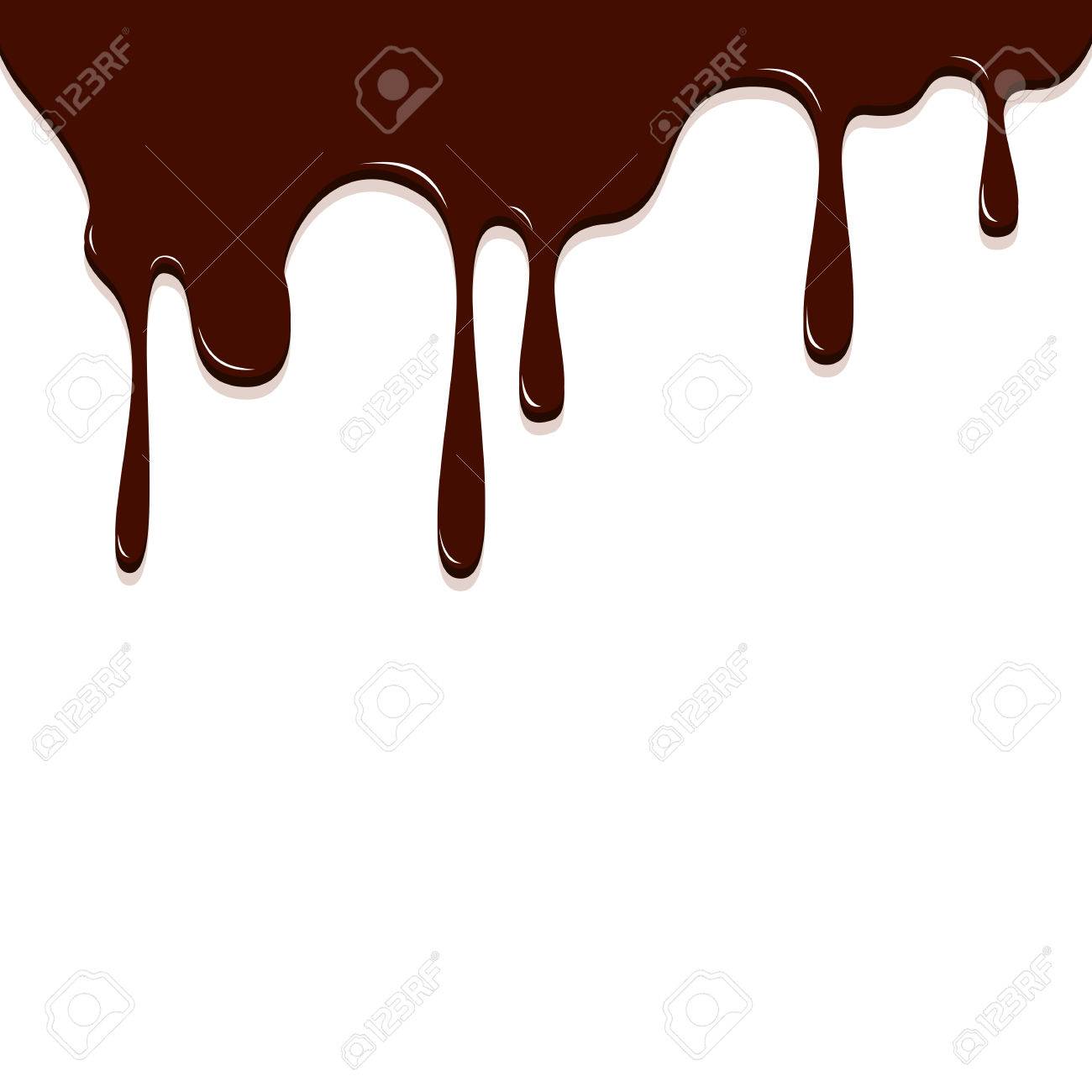 Chocolate Dripping Chocolate Background Vector Illustration Royalty Free Cliparts Vectors And Stock Illustration Image