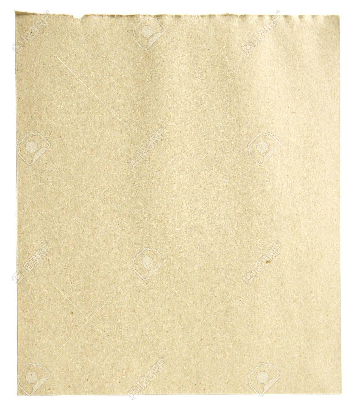 Blank Recycle Paper Isolated