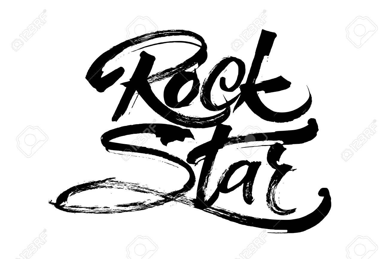 rock star modern calligraphy