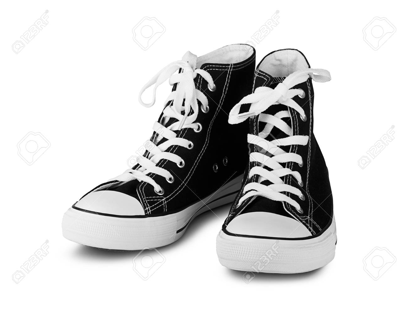 black and white high top sneakers