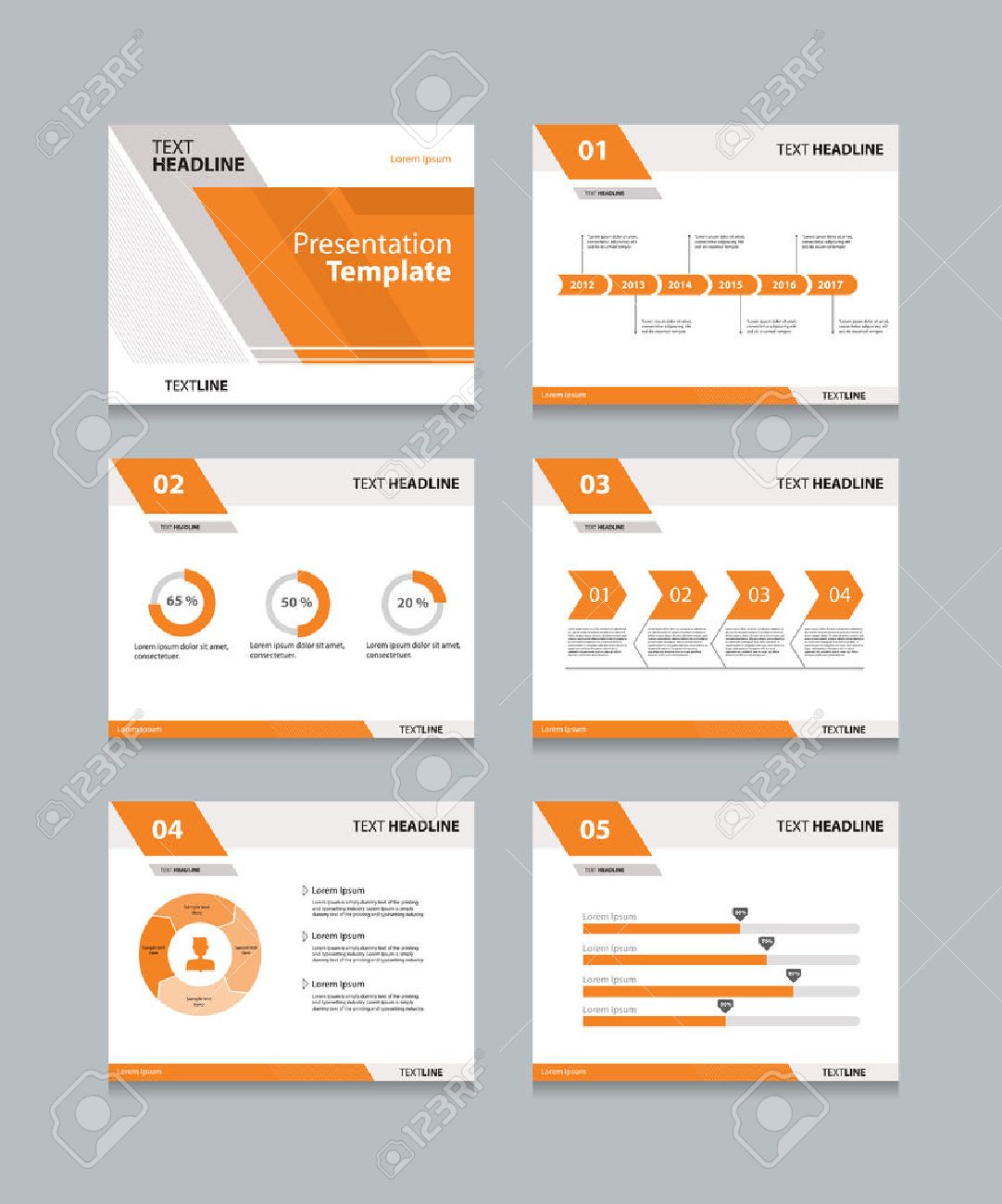 vector template presentation slides background design info graphs