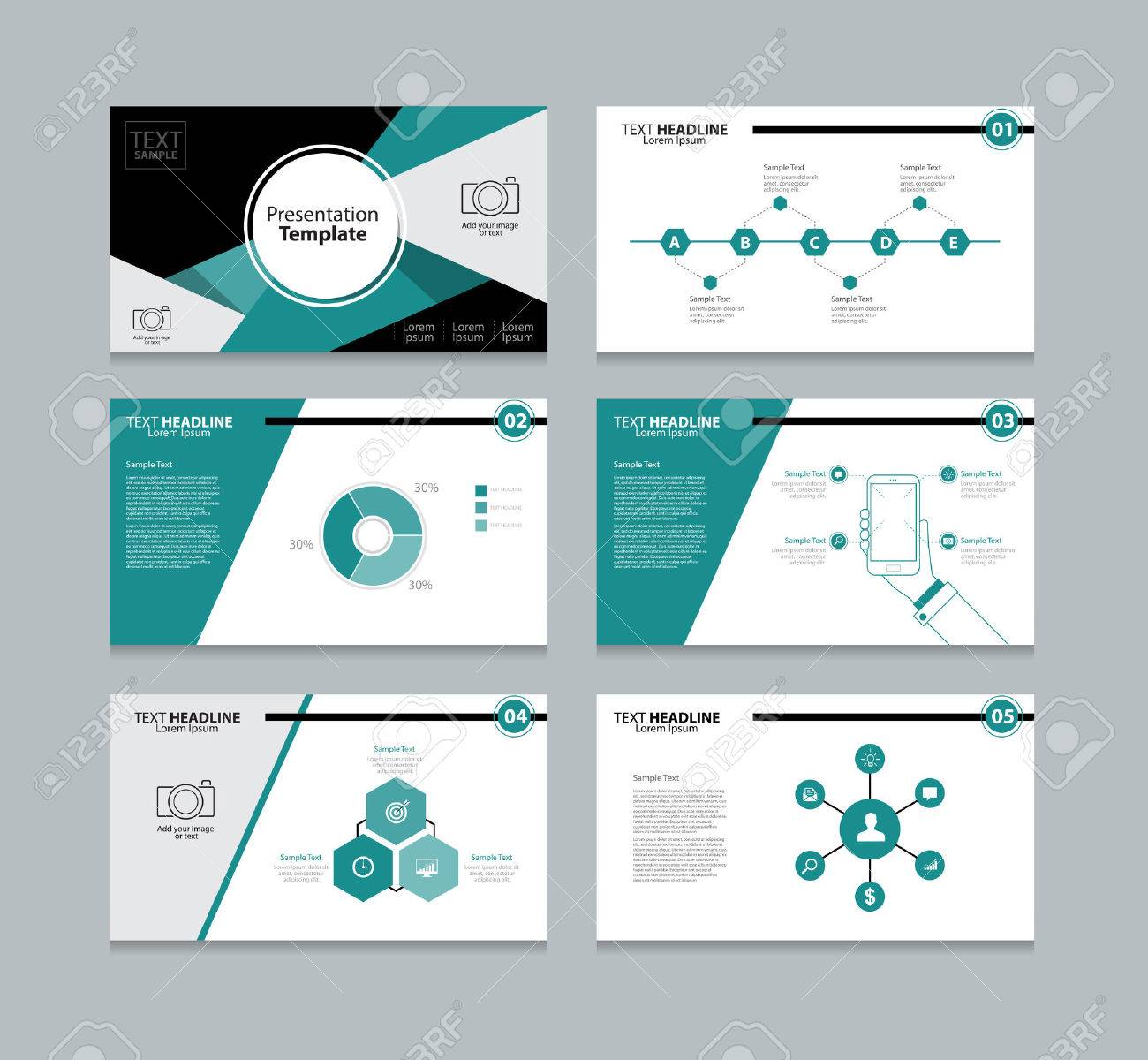 vector template presentation slides background design royalty free