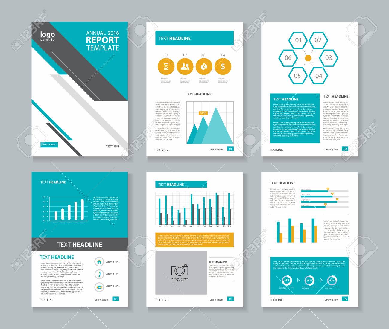 annual report layout template royalty free cliparts vectors and