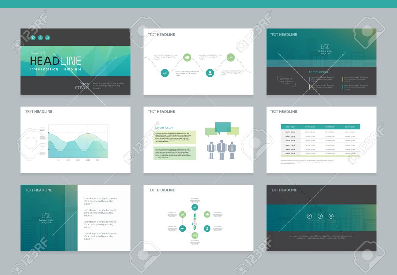 page layout design template for presentation and brochure annual