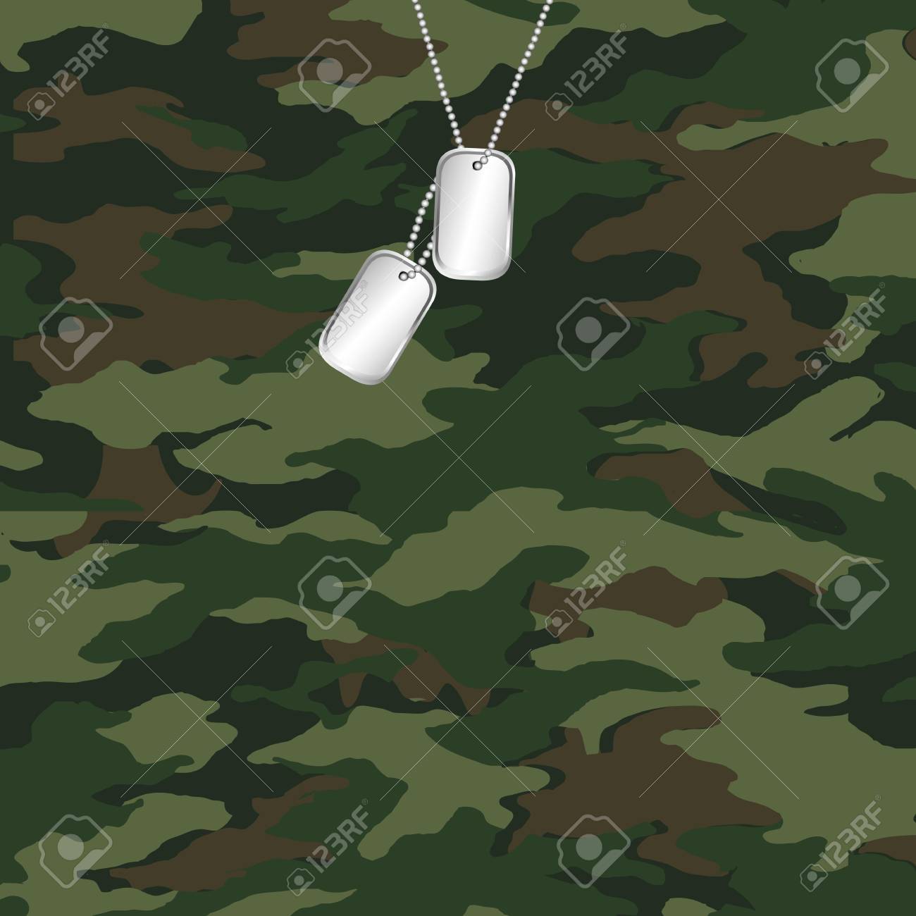 camo dog tag