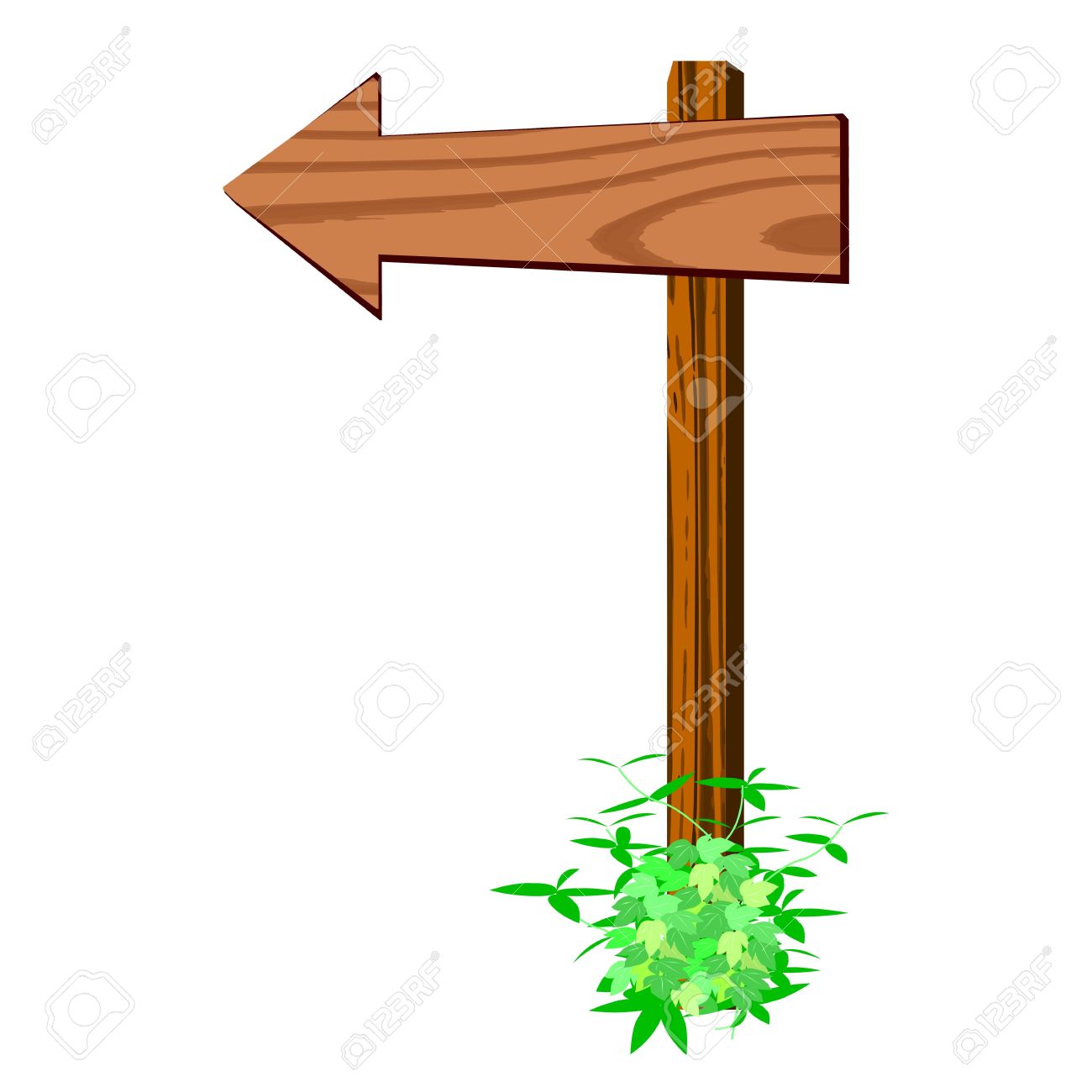 blank wooden arrow sign vector royalty free cliparts vectors and