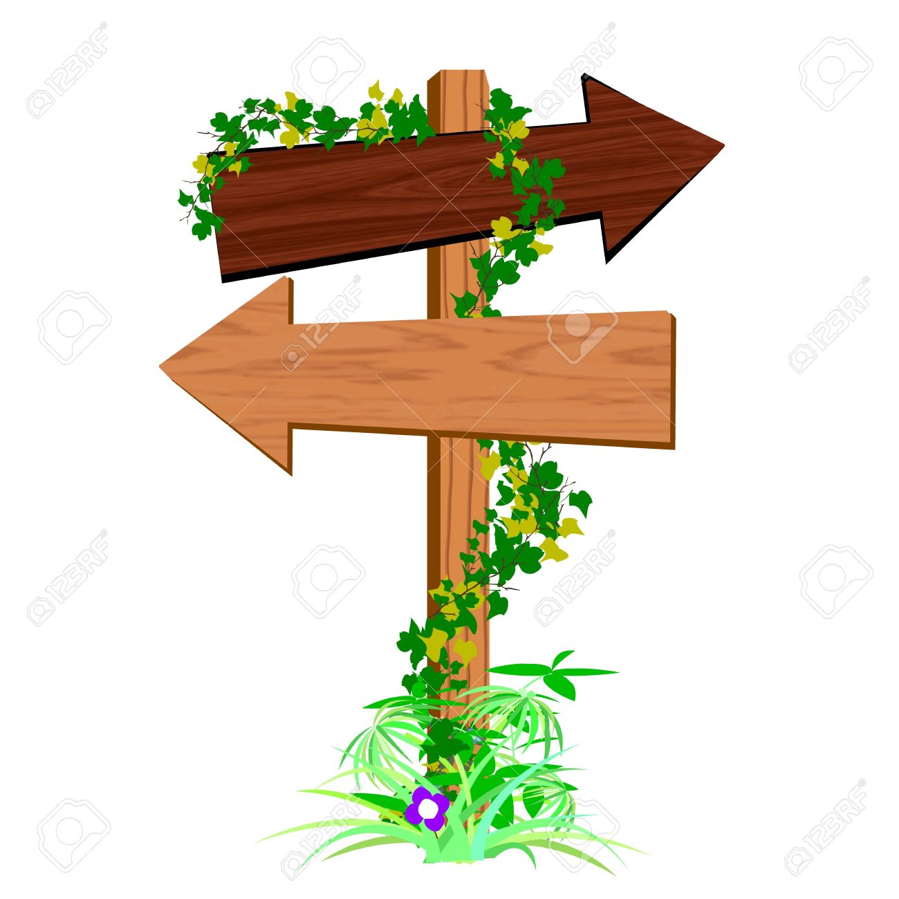 blank wooden arrow sign vector royalty free cliparts vectors and