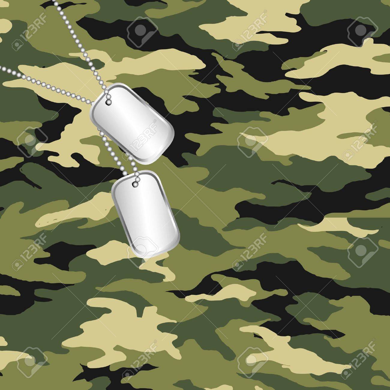 camo dog tag