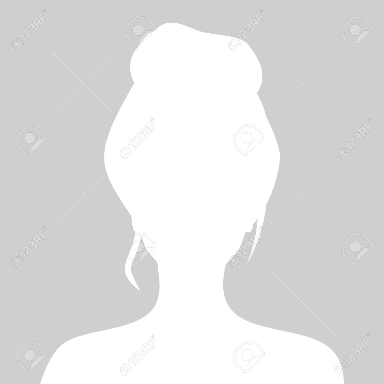 Person White Photo Placeholder Woman Silhouette On Gray Background Royalty  Free SVG, Cliparts, Vectors, and Stock Illustration. Image 124227698.