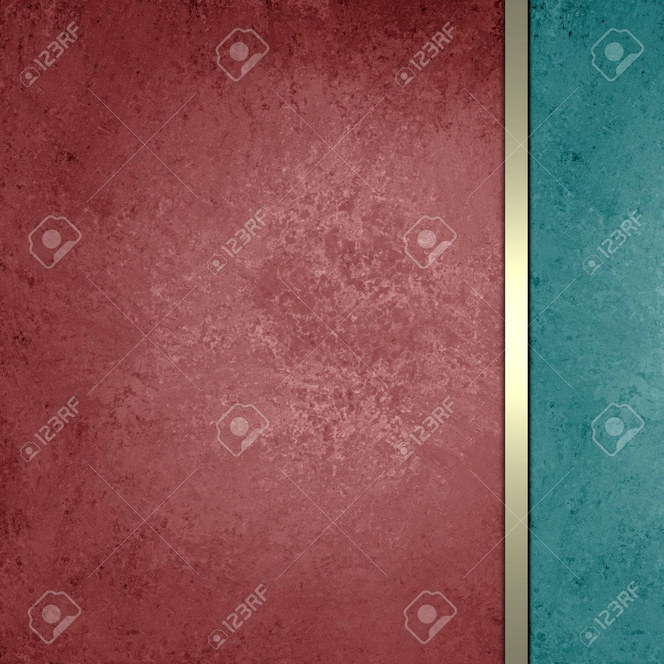 dark red and light blue green sidebar with gold ribbon luxury formal background design