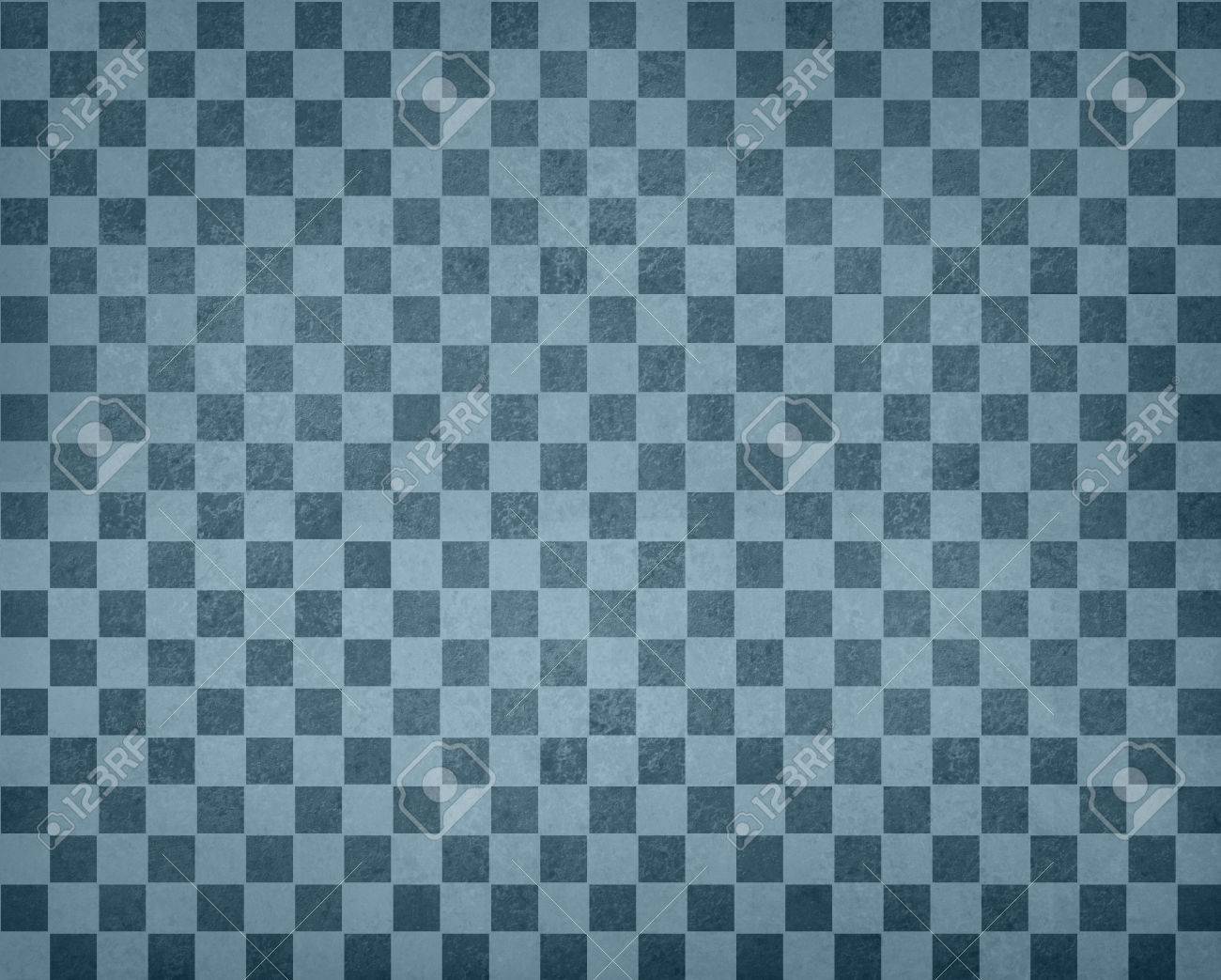 Motif De Fond Damier Gris Bleu Vintage Rangées De Carrés Bleu Foncé Et Bleu Clair Avec Texture Vintage En Détresse Design De Fond Décran Bleu