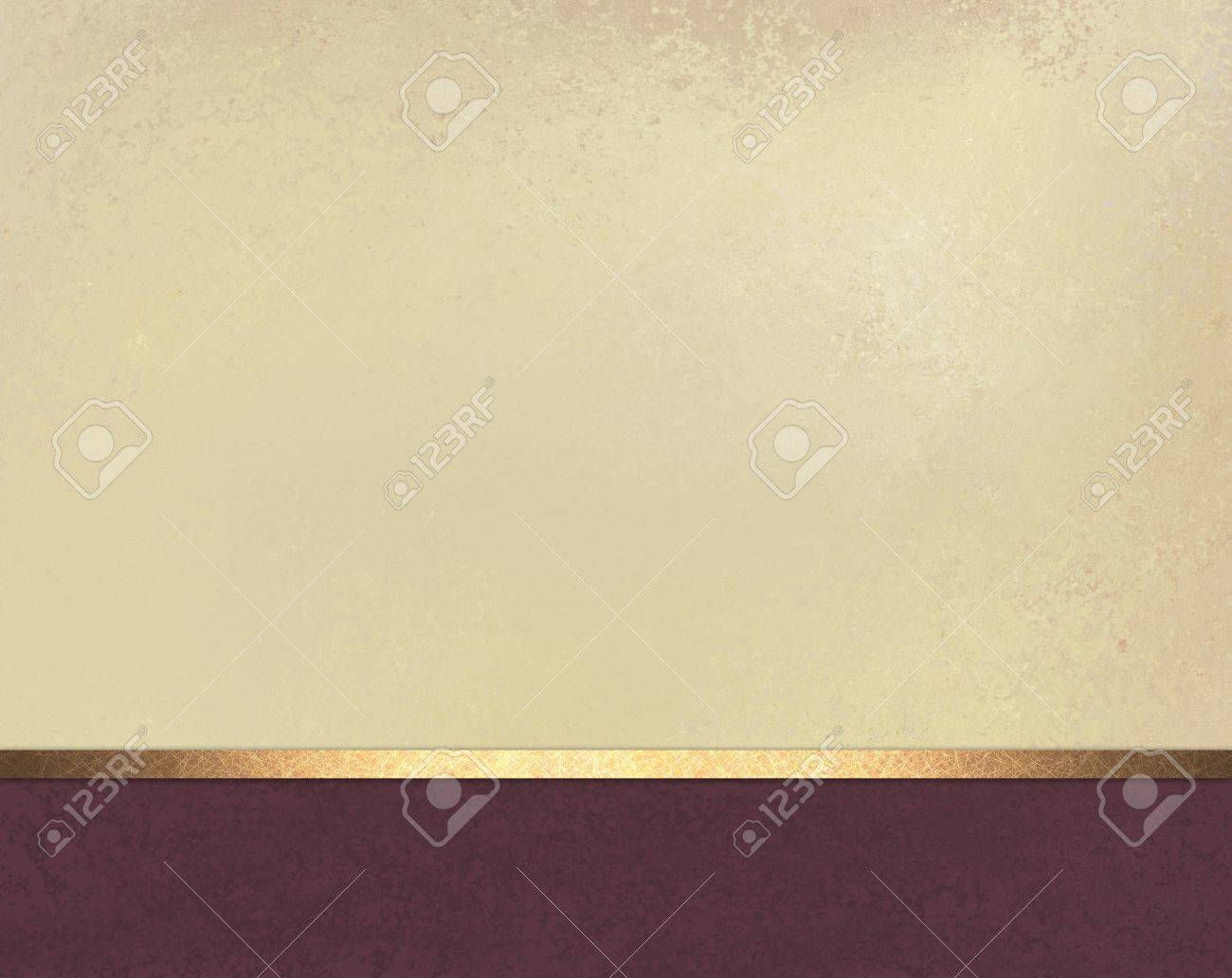 beige background with purple wine color footer and gold ribbon trim - 56270111 beige background with purple wine color footer and gold ribbon trim - 56270111