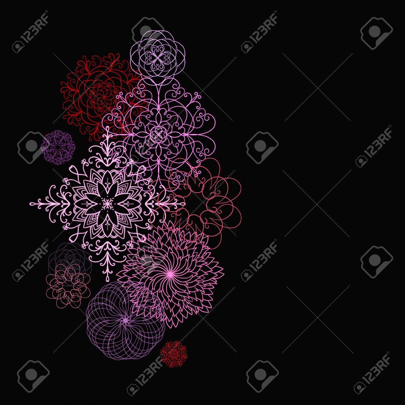 fancy black background