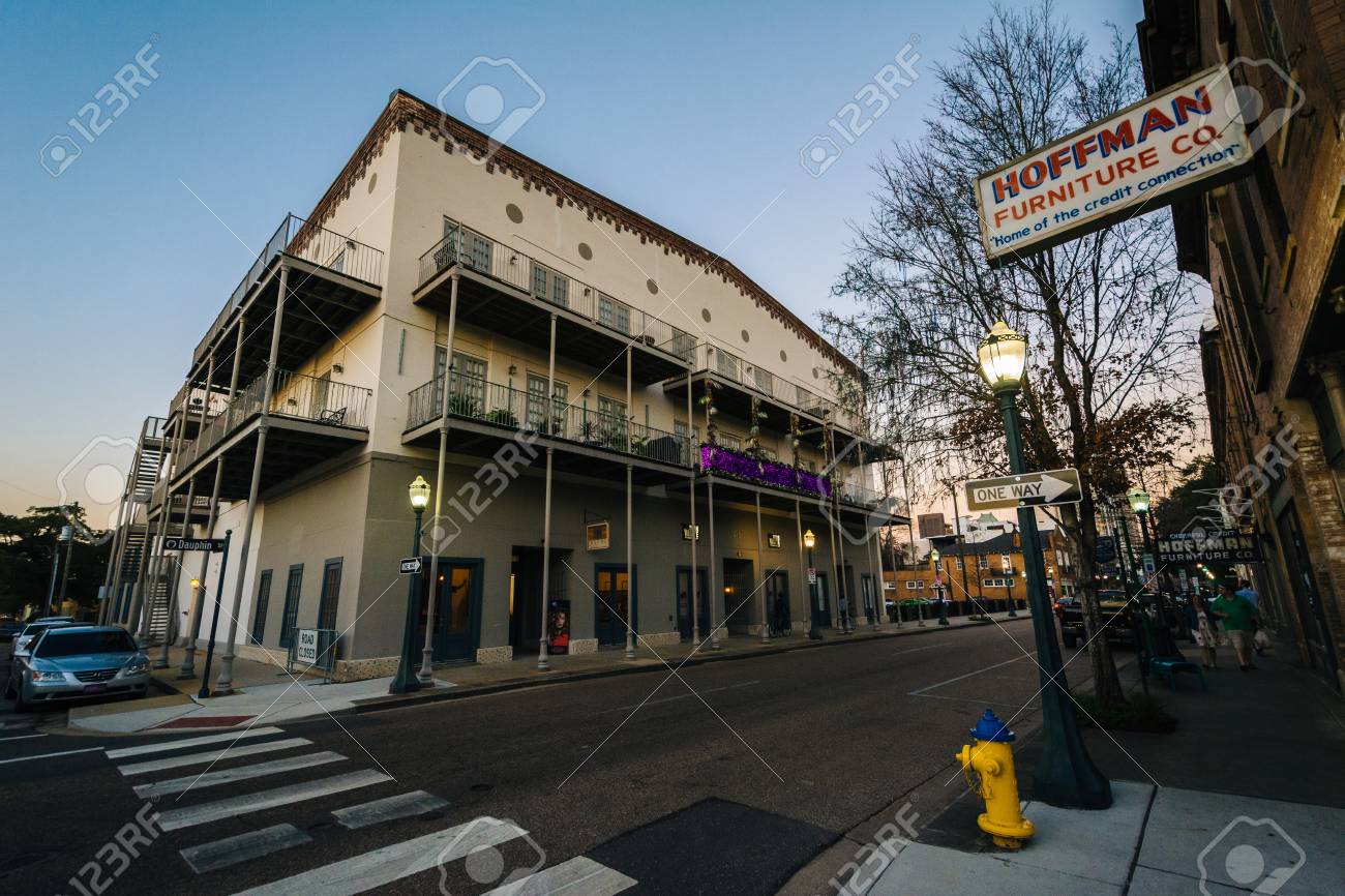 Furniture Store Along Dauphin Street In Downtown Mobile Alabama