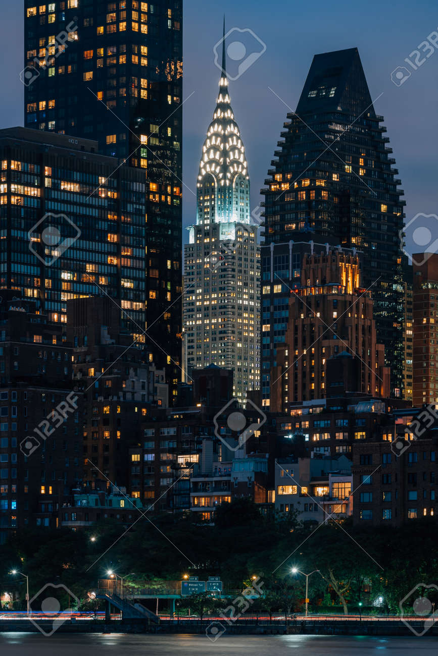 The Chrysler Building At Night In Manhattan New York City Stock Photo Picture And Royalty Free Image Image