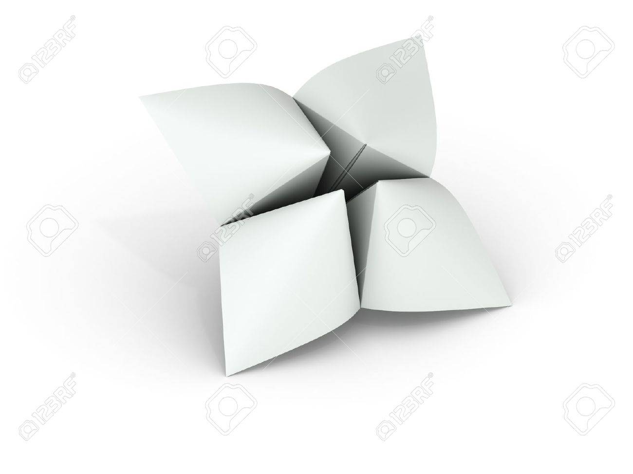 Blank paper fortune teller can be used as illustration for printing or web - 20227437 Blank paper fortune teller can be used as illustration for printing or web - 20227437