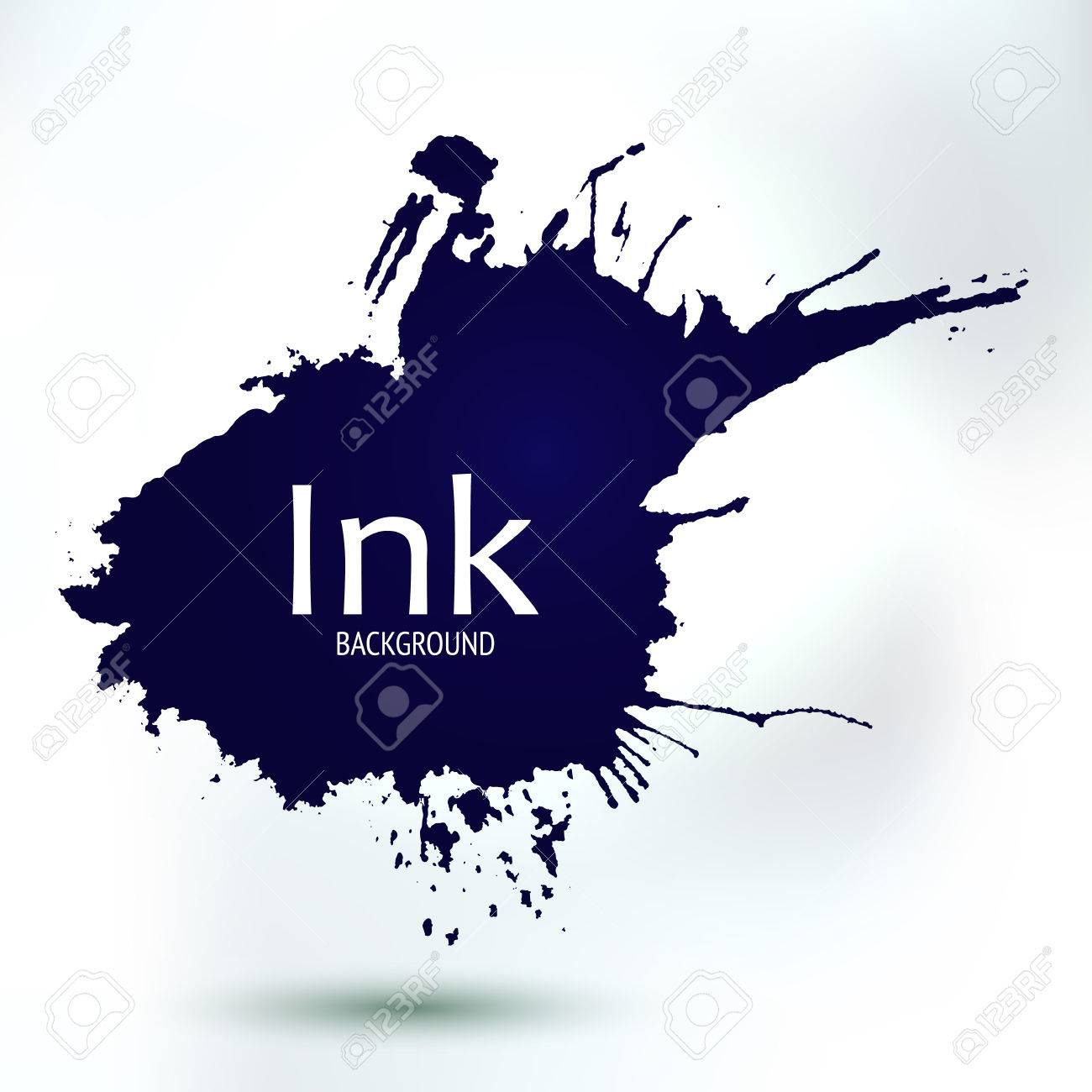 ベクトル抽象的な手書き絵スプラッシュ 創造的な装飾的な要素 バナーとページの背景をインクします 手のグラフィックのエンブレムを作った事業 のイラスト素材 ベクタ Image