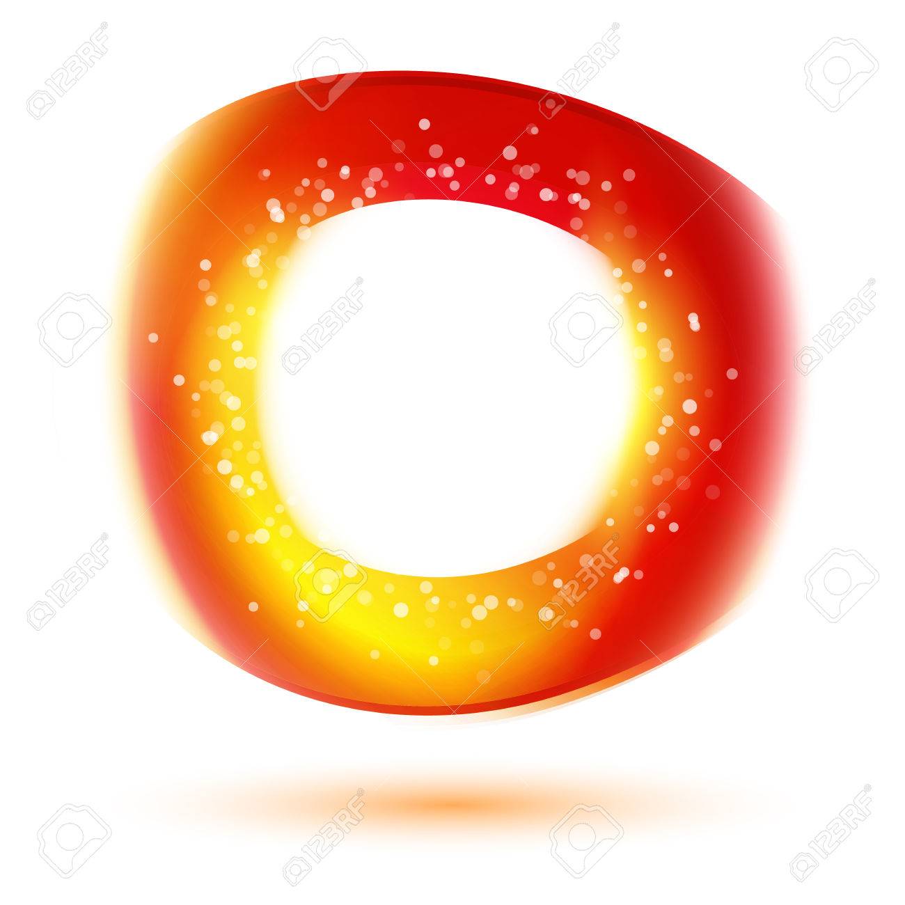 現代のコーポラティブ赤夏酸素酸素記号です 新鮮な色のアイコン 抽象的な背景 抽象的なぼやけたイラスト 無料熱ウェブサイトとメディックのバナーのデザイン要素です のイラスト素材 ベクタ Image