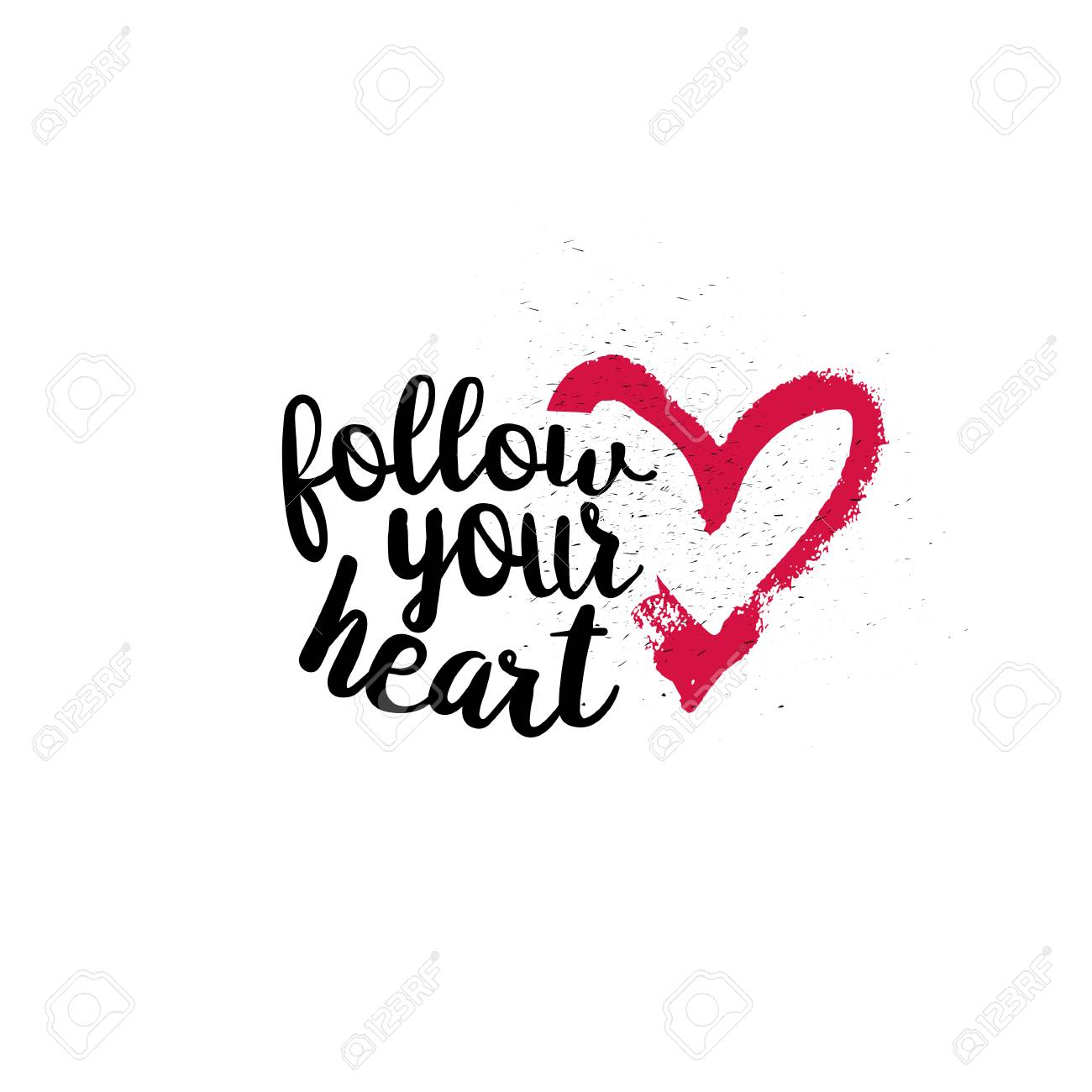 Free photo: follow your heart - Card, Concept, Drawing - Free Download -  Jooinn, image size:1300x1300