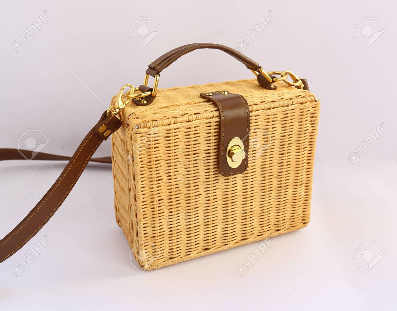 rattan pouch