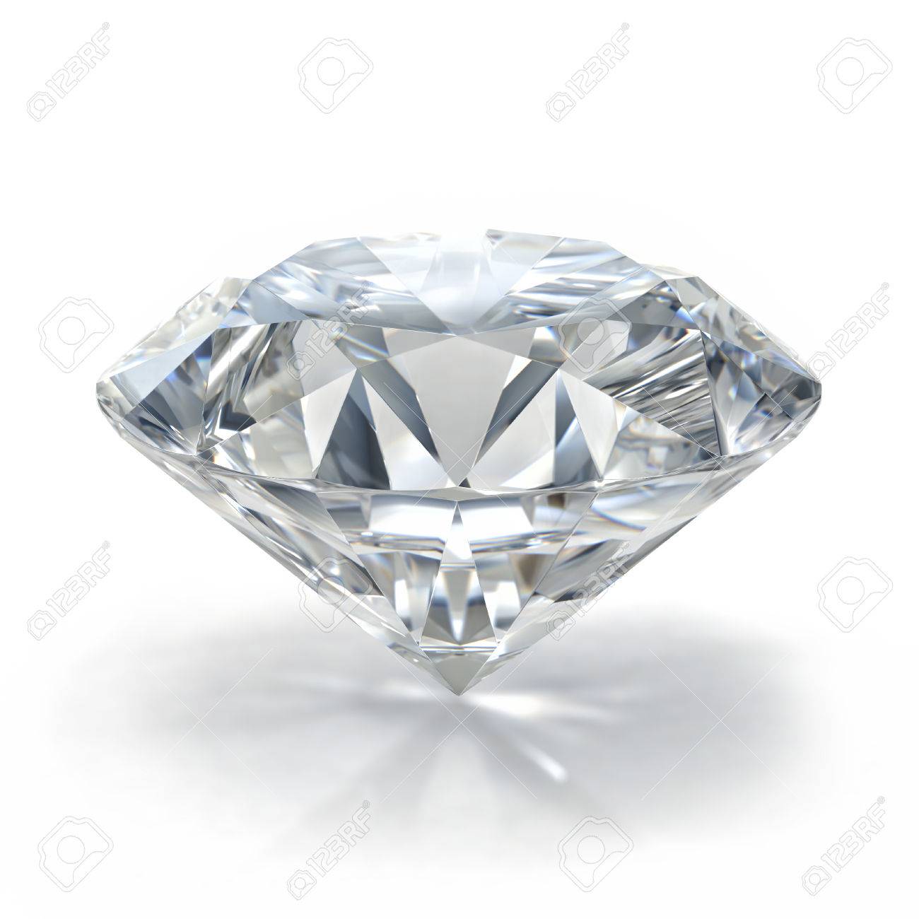 Immagini Stock Gioiello Di Diamanti Su Sfondo Bianco L Alta Qualita Rendering 3d Con Illuminazione Hdri E Texture Ray Tracciato Image