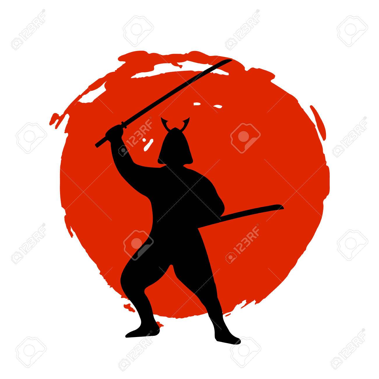 赤い月 白い背景にサムライ戦士シルエット 分離のベクター イラストです のイラスト素材 ベクタ Image 赤い月 白い背景にサムライ戦士シルエット 分離のベクター イラストです のイラスト素材 ベクタ Image