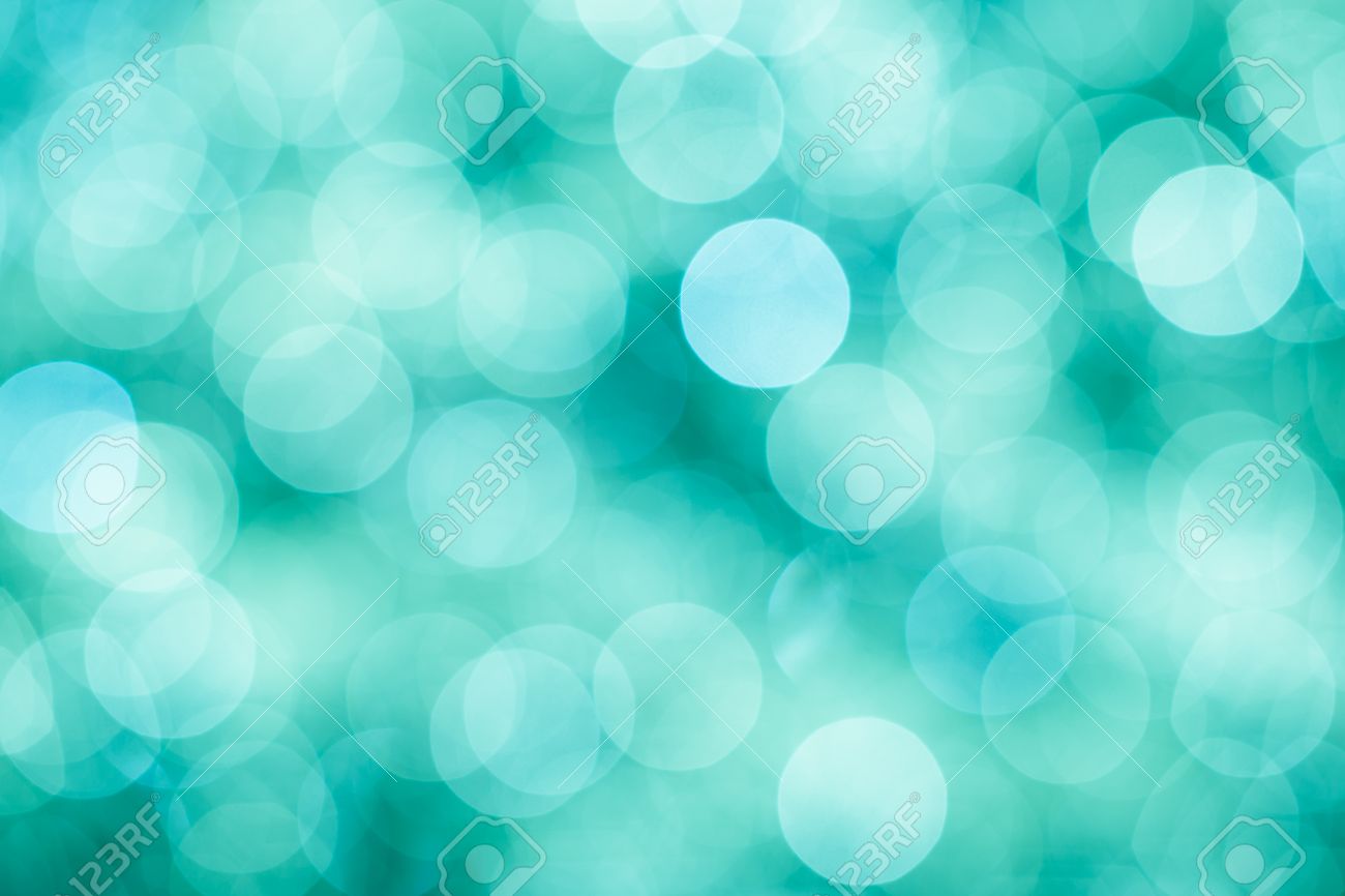 Blue Green And Turquoise Festive Background With Bokeh Defocused Blue Green And Turquoise Festive Background With Bokeh Defocused