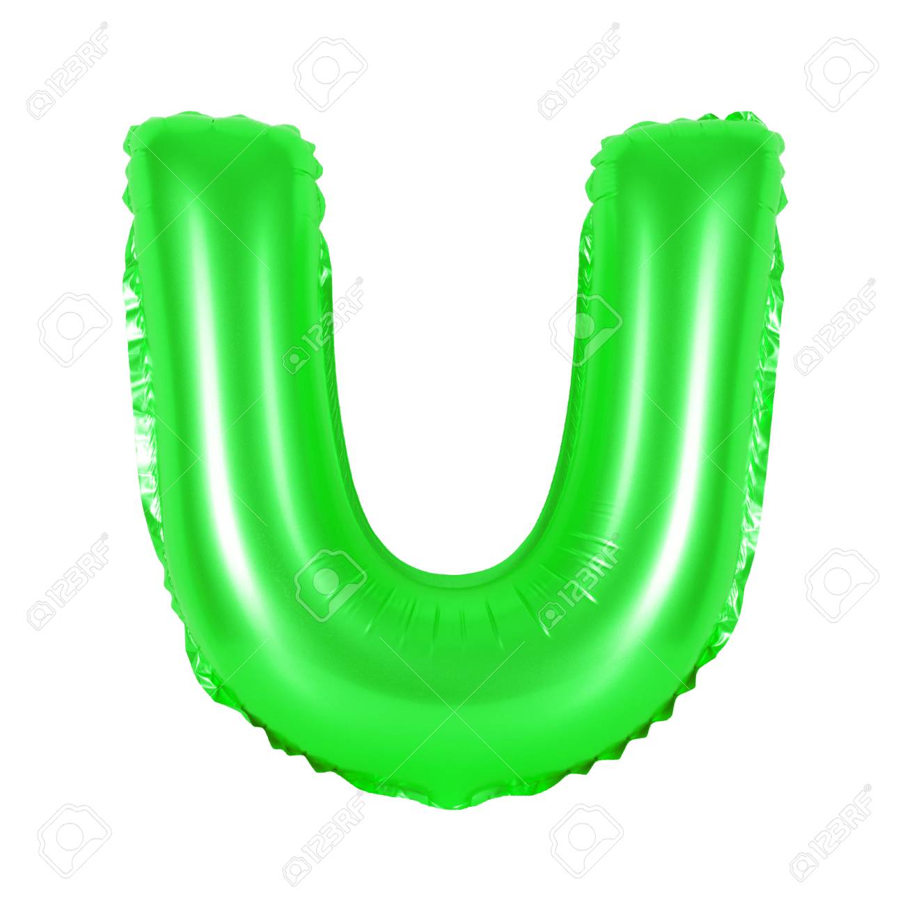 Letra U Do Alfabeto Ingles De Baloes Em Um Fundo Branco Verde Fotos Retratos Imagenes Y Fotografia De Archivo Libres De Derecho Image 74427556