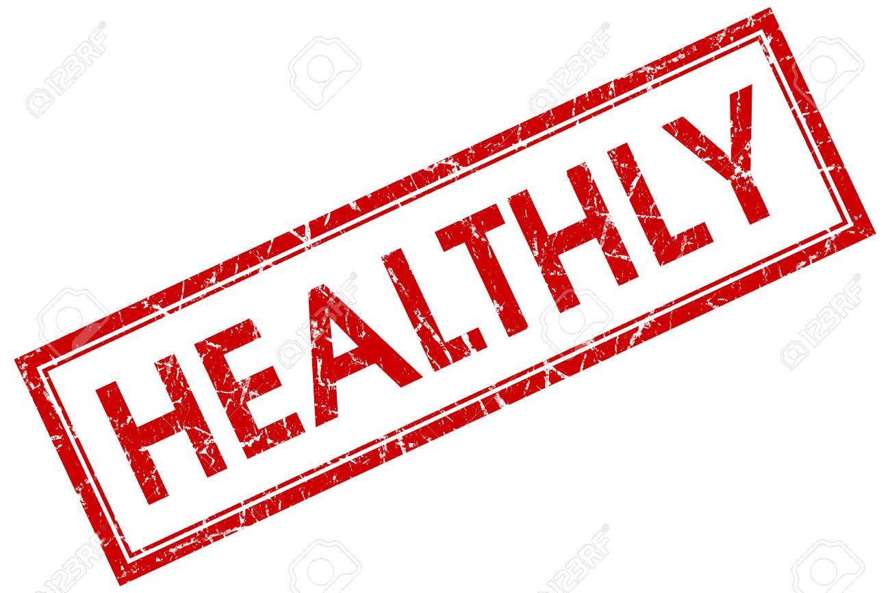 healthly square red grunge stamp stock photo picture and royalty