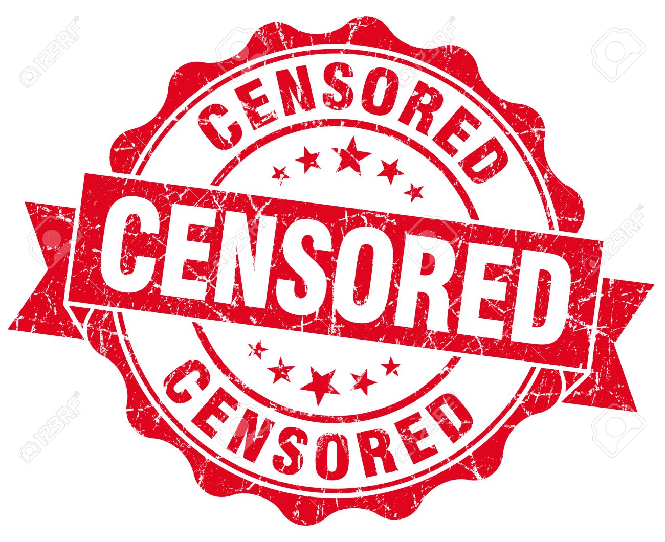 Censored Grunge Round Red Seal Stock Photo Picture And Royalty Free Image Image