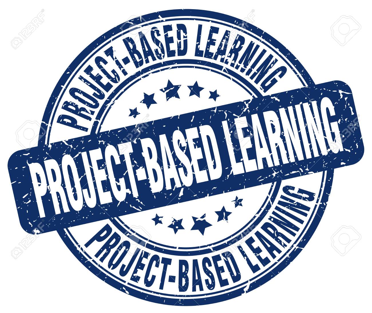 Project Based Learning Blue Grunge Stamp Royalty Free Cliparts Vectors And Stock Illustration Image