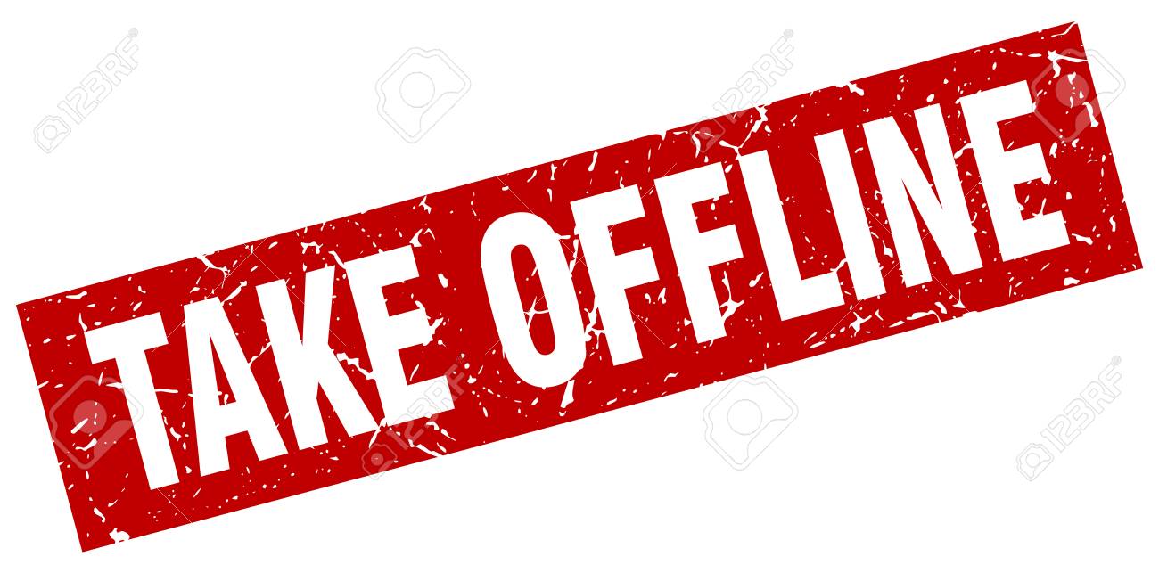 Square Grunge Red Take Offline Stamp Royalty Free Cliparts Vectors And Stock Illustration Image