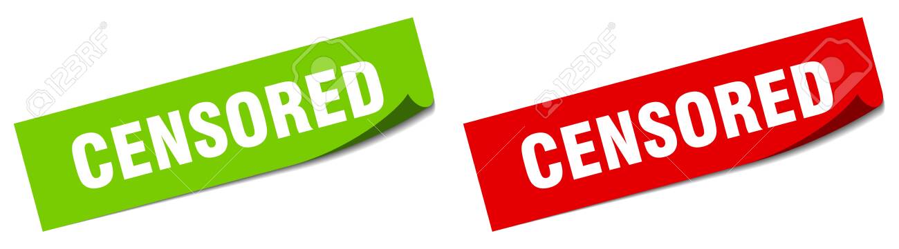 Censored Paper Peeler Sign Set Censored Sticker Royalty Free Cliparts Vectors And Stock Illustration Image