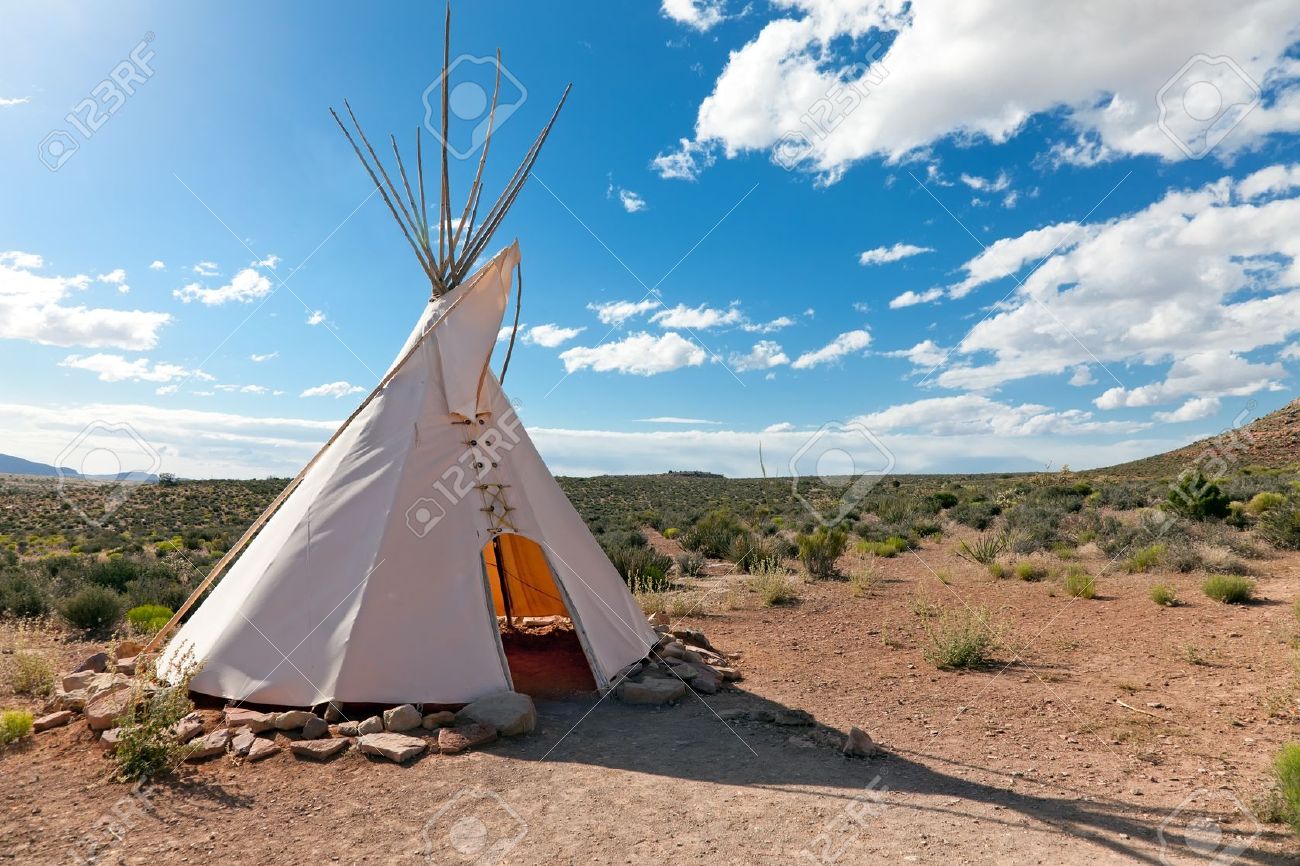 Teepee in american prairie near Grand Canyon Skywalk build by Hulapai tribe - 9807693 Teepee in american prairie near Grand Canyon Skywalk build by Hulapai tribe - 9807693