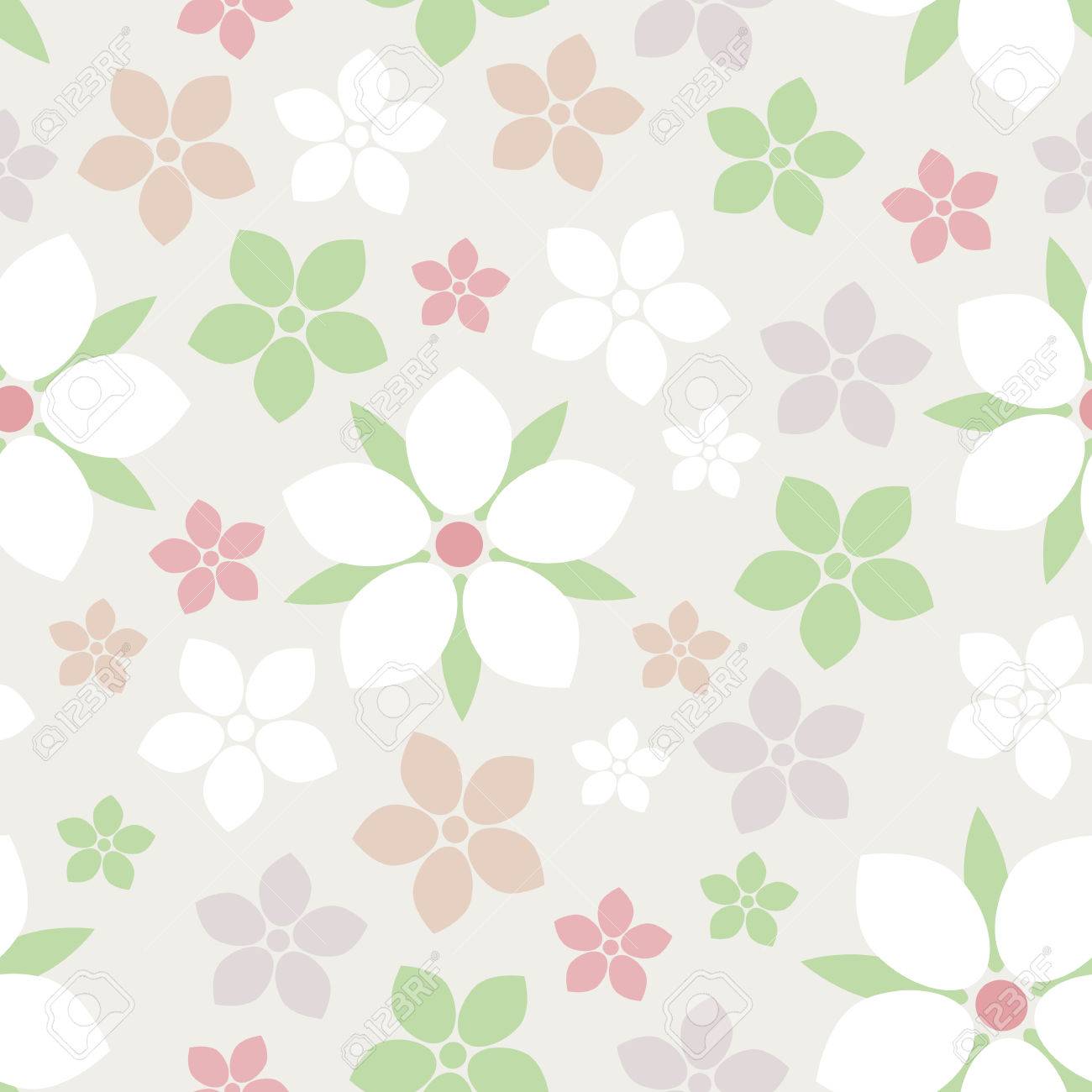 Seamless Flower Pattern Abstract Tender Floral Texture Fruit Seamless Flower Pattern Abstract Tender Floral Texture Fruit