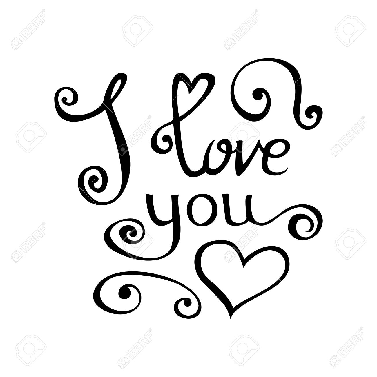 happy valentines day doodle template for your greeting card