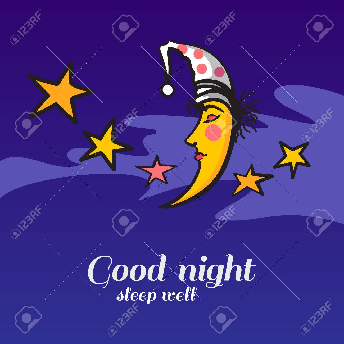 Bonne Nuit Dormez Bien Avec Un Design De Carte Avec De La Lune Et Des Etoiles Dorees Illustration Vectorielle Clip Art Libres De Droits Vecteurs Et Illustration Image Bonne Nuit Dormez Bien Avec Un Design De Carte Avec De La Lune Et Des Etoiles Dorees Illustration Vectorielle Clip Art Libres De Droits Vecteurs Et Illustration Image