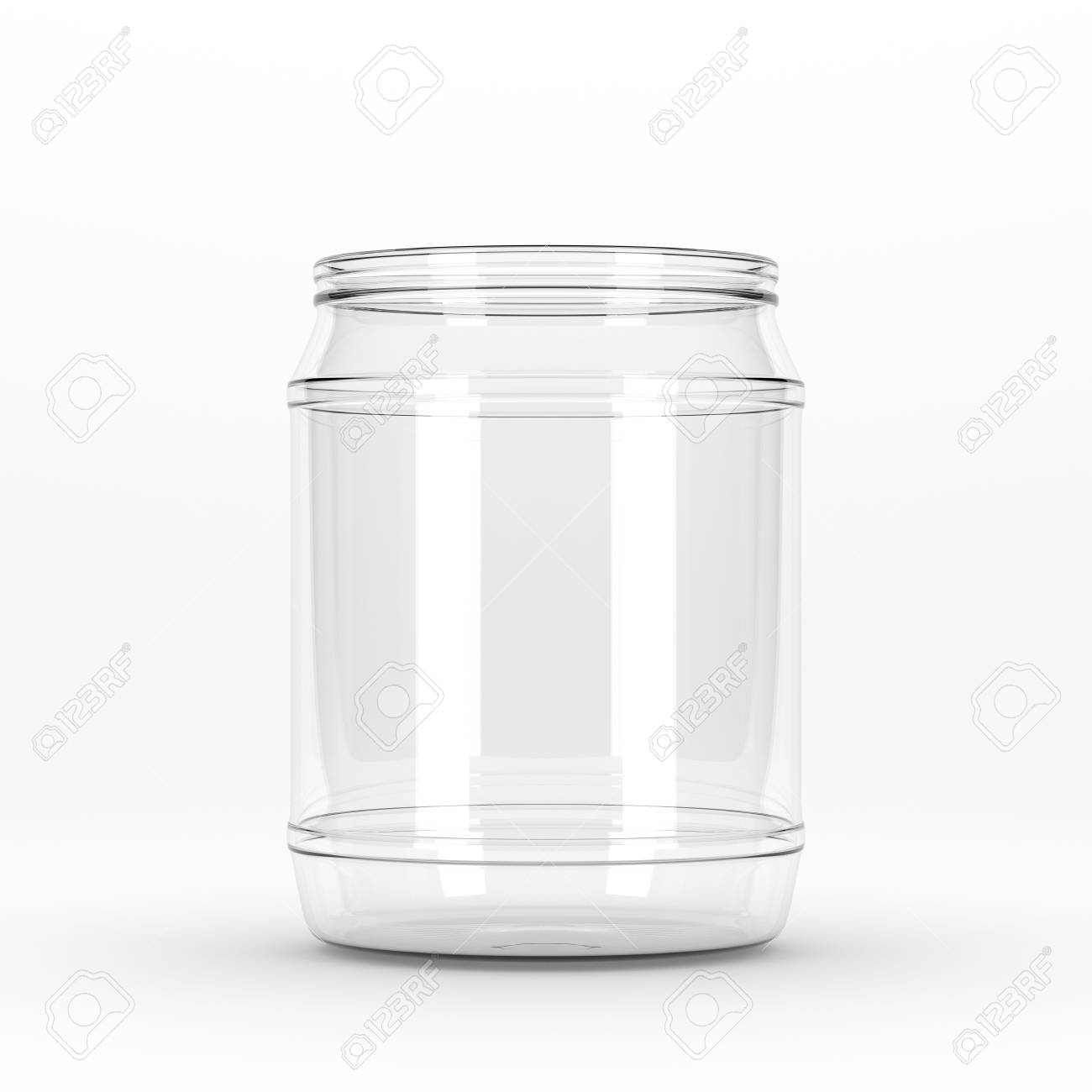 Download 3d Rendering Realistic Empty Glass Jar Without Cap Isolated On Stock Photo Picture And Royalty Free Image Image 102807635 PSD Mockup Templates